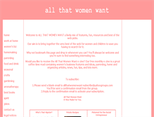 Tablet Screenshot of allthatwomenwant.co.uk